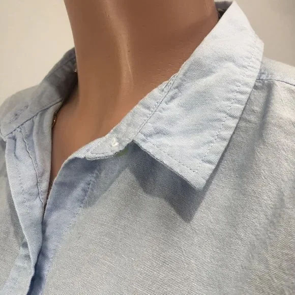 Old Navy Button Up Womens M Blue - Picture 5 of 16